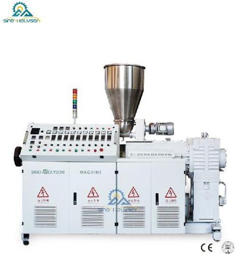 Electric 50Hz HSJZ-65/132 Conical Twin Screw Plastic Extruder