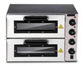 Stainless Steel 2-Door 2-Layer Electric Pizza Oven, Power : 3kWt