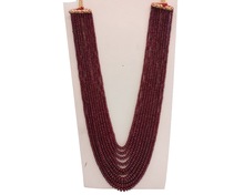 Ruby Gemstone Hand Polished Rondelle Stone Beads