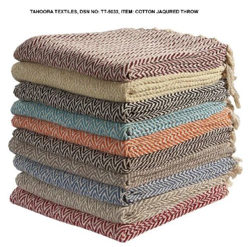 Cotton Jacquard Throw Blanket, For Bed, Cushions, Sofa, Table, Size : 40x35inch, 45x40inch, 50x45inch