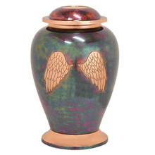 Engraved Raku Finish Cremation Urn, For Adult, Style : American Style