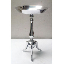 TIJARAT Polished Metal Table, Dimension (LxWxH) : 32x56 Cm