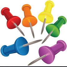 Plastic Drawing Pins, Size : 12 Mm