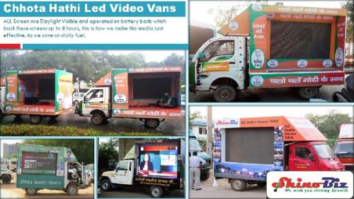 Truck Mounted Mobile Van p10 Outdoor, @9810653503 LED Screen Vehicle LED Video Van, LCD Road Show