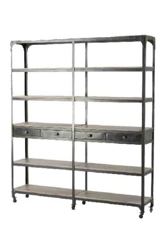 Industrial Iron Bookshelf