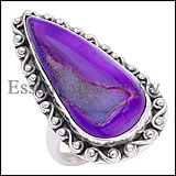 Filigree Agate Druzy Ring