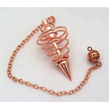 WWW Sohaagate Gemstone Copper Coil Metal Pendulums, For Home Decoration