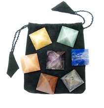 Gemstone Chakra Pyramid Set