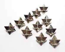 Golden Pyrite Merkaba Stars