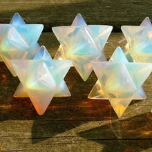 Gemstone Opal Merkaba Stars, For Metaphysical