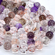 Super Seven Beads Strands, Size : 6mm/8mm/10mm/12mm/14mm