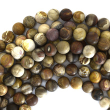 Wood Agate Beads Strands