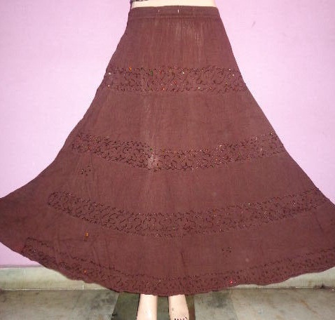 CASUAL SUMMER COLORFUL LONG SKIRT, Age Group : Adults