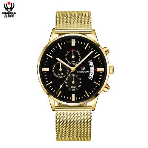 Brass Luxury Brands Waterproof Alloy Mens Watch, Shape : Round