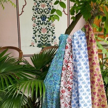 Cotton Hand Block Printed Scarf, Size : Long