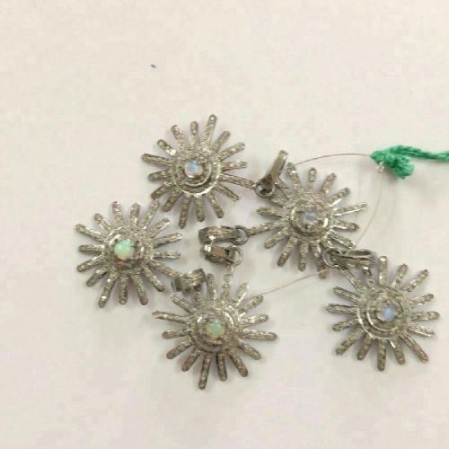 Sun Star Natural Pave Diamond Charms