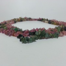 Watermelon Tourmaline Rough Uncut Chips Beads Strand