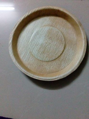 Plain Areca Leaf Round Plate , Size : 6 Inch, 8 Inch, 9 Inch, 10 Inch, 11 Inch, 12 Inch