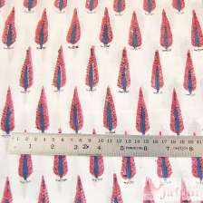 Hand Block Floral Printed Natural Cotton Sanganeri Fabric-Craft Jaipur