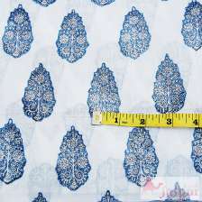 Handmade Running Cotton Block Floral Printed Voile Fabric-Craft Jaipur