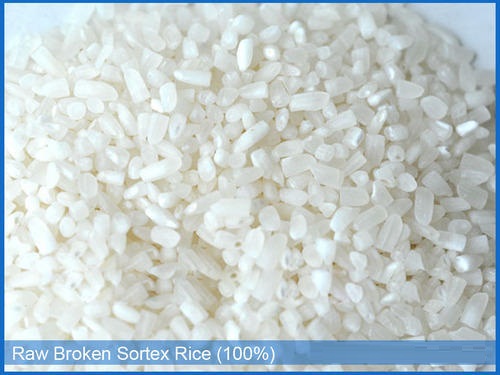 100% Broken With Silky & Sortex White Raw Rice