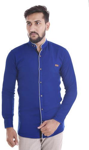 Mens Stylish Chinese Collar Shirt, Size : XL