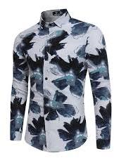 Mens Linen Printed Shirt, For Breath Taking Look, Comfortable, Impeccable Finish, Size : XL