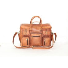 Genuine Leather Business Briefcase With Handle, Style : Vintage Shoulder Bag