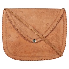 Satchels Cross Body Bag, Color : Natural Brown