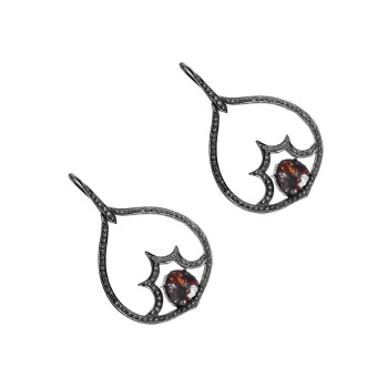 DIAMOND SILVER EARRINGS, Occasion : Anniversary, Engagement, Gift, Party, Wedding