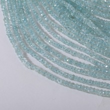 Aquamarine Faceted Rondelle