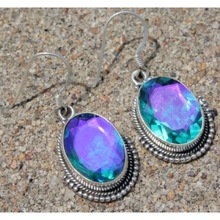 Rainbow Topaz Earring