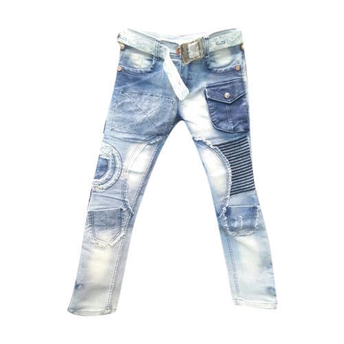 Faded Cotton Kids Desgner Jeans, Size : 24, 26, 28, 30, 32, 34, 36, 38, 40