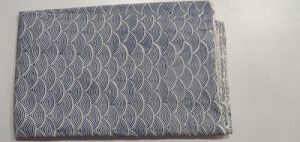 2.5 Meter Flower Print Hand Block Printed Cloth Cotton Brown Colour Fabric