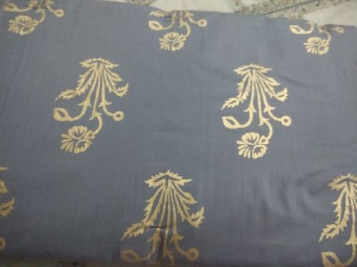 Golden Printed Cotton Fabric, Style : Ethnic