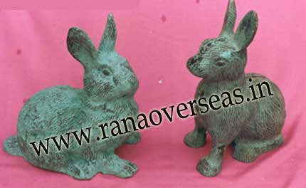 Aluminium Metal Decorative Rabbit, Style : Folk Art