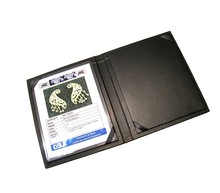 Black PU Leather Declaration Cum Verification Certificate Holder Folder