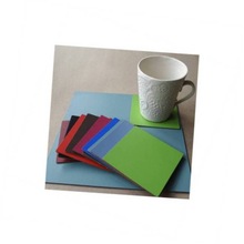 Square Synthetic Leather Colorful Coasters, For Promotion Gift