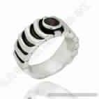 Garnet Gemstone Cuff Ring