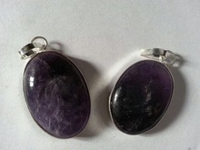 AMETHYST OVAL SHAPE PENDANTS