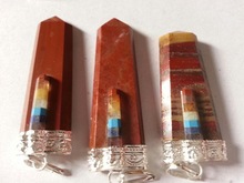 RED JASPER CHAKRA POINTS PENDANTS
