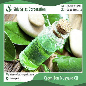 Natural Green Tea Aromatherapy Massage Oil, Certification : GMP, ISO, HALAL