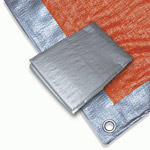Pe Tarpaulin, Packaging Type : Silver / Orange