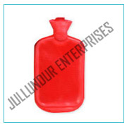 Rubber Hot Water Bottle, Color : Red