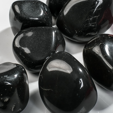 Black Polished Pebbles
