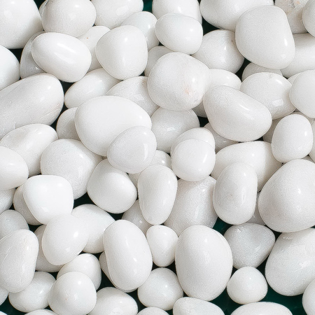 White Polished Pebbles