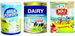 Printed Milk Tin Container, Storage Capacity : 400 G