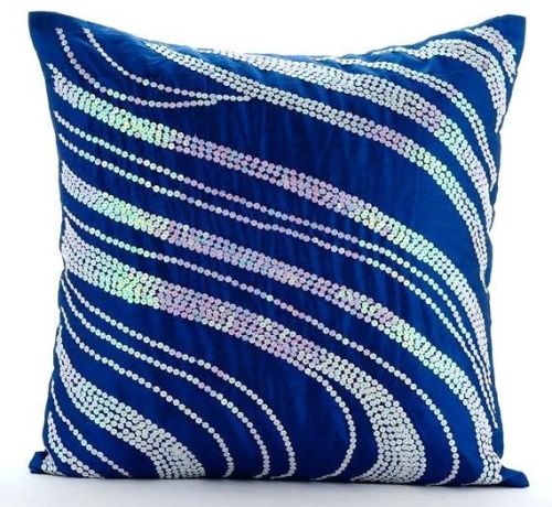 Embroidered 190 GSM Decorative Cushion Cover, Size : 45 * 45 CM