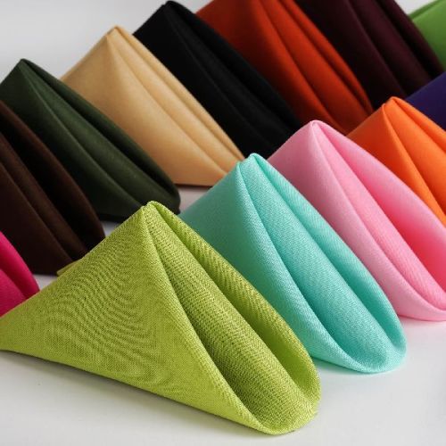 Plain Cotton Table Napkins, Size : 12, 18, 21 Cm Etc.