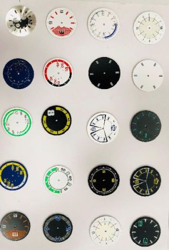 Round Plastic Metal Wrist Watch Dials